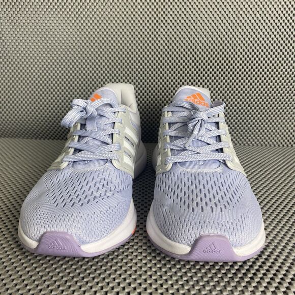 Adidas Bounce Sneakers Womens Size 7 Lilac Gray Logo Low Top Lace Up - Picture 6 of 9